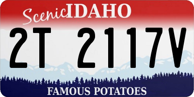 ID license plate 2T2117V