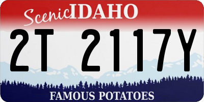 ID license plate 2T2117Y