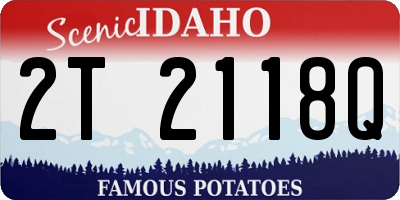 ID license plate 2T2118Q