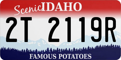 ID license plate 2T2119R