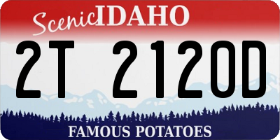 ID license plate 2T2120D