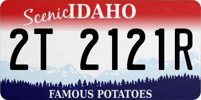 ID license plate 2T2121R