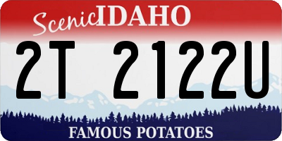 ID license plate 2T2122U