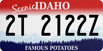 ID license plate 2T2122Z