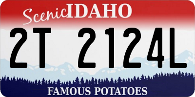 ID license plate 2T2124L