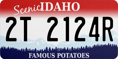 ID license plate 2T2124R