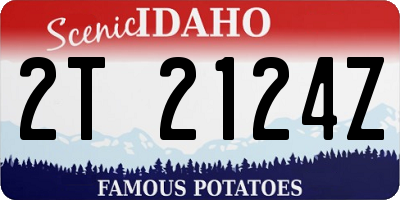 ID license plate 2T2124Z
