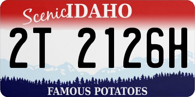 ID license plate 2T2126H