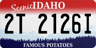 ID license plate 2T2126I