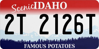 ID license plate 2T2126T