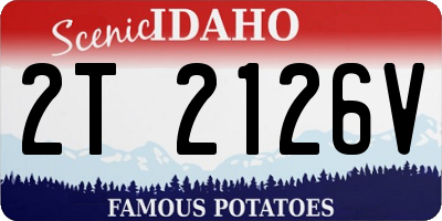 ID license plate 2T2126V