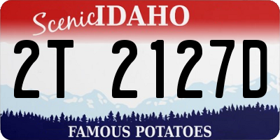 ID license plate 2T2127D