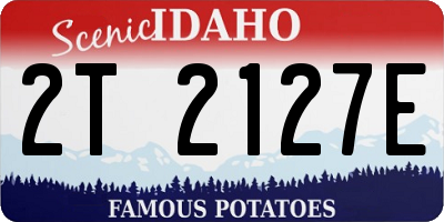 ID license plate 2T2127E