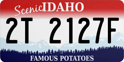 ID license plate 2T2127F