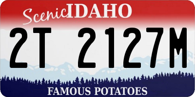 ID license plate 2T2127M