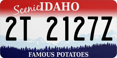ID license plate 2T2127Z