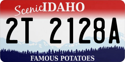 ID license plate 2T2128A