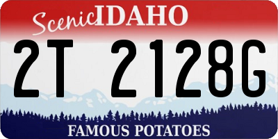 ID license plate 2T2128G