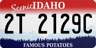 ID license plate 2T2129C