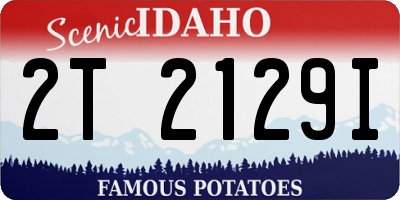 ID license plate 2T2129I