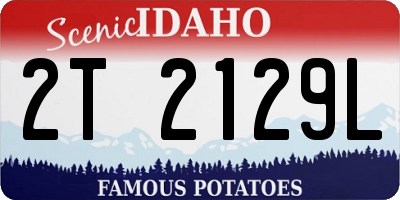 ID license plate 2T2129L