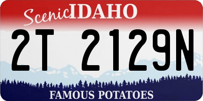 ID license plate 2T2129N