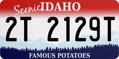 ID license plate 2T2129T