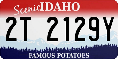ID license plate 2T2129Y