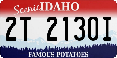 ID license plate 2T2130I