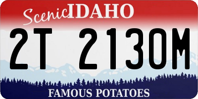 ID license plate 2T2130M