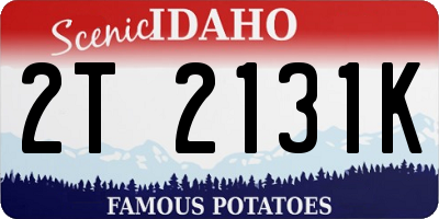 ID license plate 2T2131K