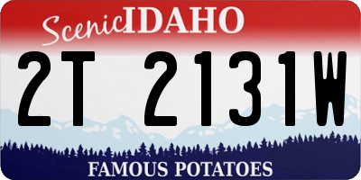 ID license plate 2T2131W