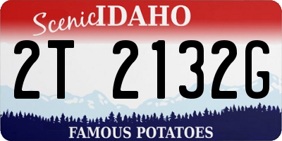 ID license plate 2T2132G