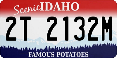 ID license plate 2T2132M