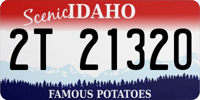 ID license plate 2T2132O