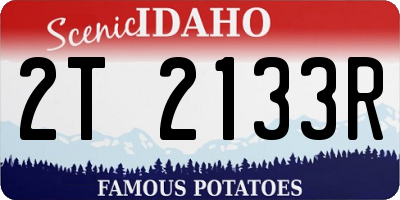 ID license plate 2T2133R