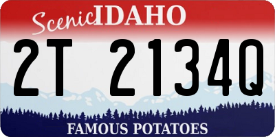 ID license plate 2T2134Q