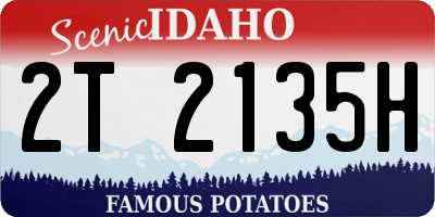 ID license plate 2T2135H