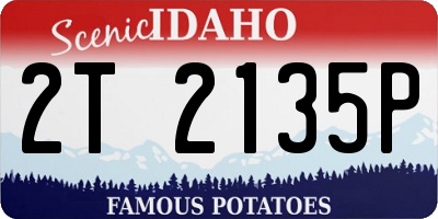ID license plate 2T2135P