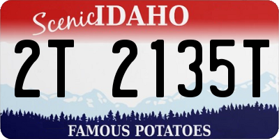 ID license plate 2T2135T