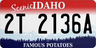 ID license plate 2T2136A