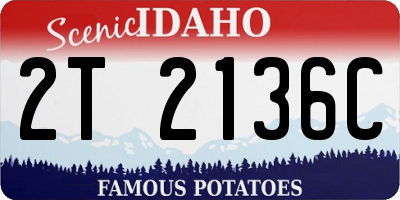 ID license plate 2T2136C