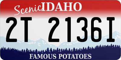 ID license plate 2T2136I