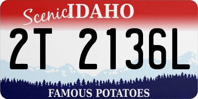 ID license plate 2T2136L