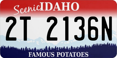 ID license plate 2T2136N
