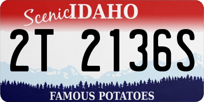 ID license plate 2T2136S