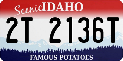 ID license plate 2T2136T