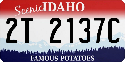 ID license plate 2T2137C