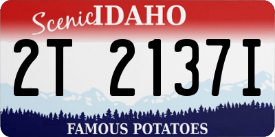 ID license plate 2T2137I