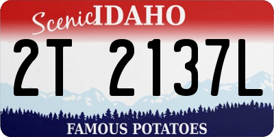 ID license plate 2T2137L